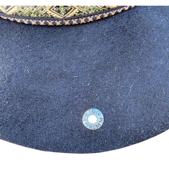 Peter Grimm True Character Black Southwestern Boho Wool Felt Floppy Hat - Picture 9 of 11